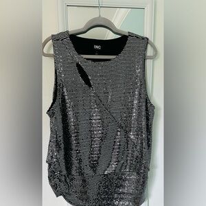 I.N.C. Brand New with Tag   Black sequin beautiful top